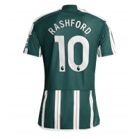 Camiseta Manchester United Marcus Rashford #10 Segunda Equipación Replica 2023-24 mangas cortas
